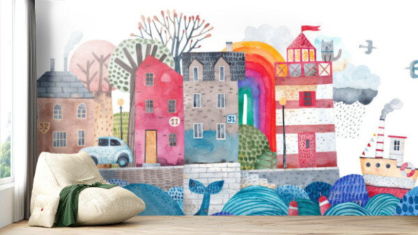 Whimsical Waterfront Town