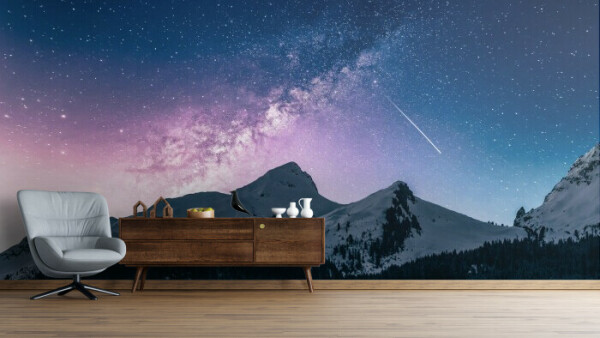 Starry Mountain Nightscape