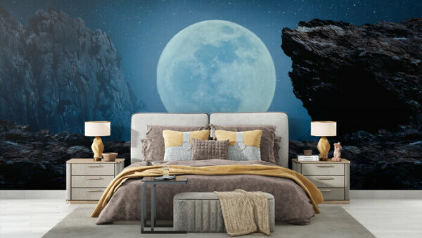 Moonlit Cascade