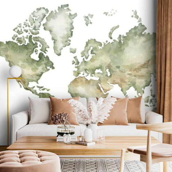 Watercolor World Map