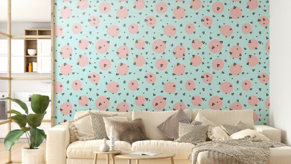 Playful Pink Birds