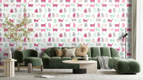 Playful Cats Pattern