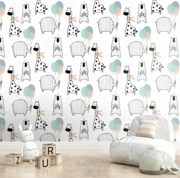 Playful Pups and Balloons