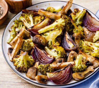 Roasted Broccoli & Mushrooms