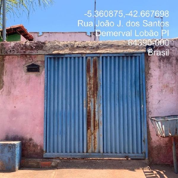 Vende-se em Demerval Lobao-PI  Casa, 53.90 de área total, 53.90 de área privativa, 300.00 de área do terreno,  2_qto(s), WC, 1_sala(s), cozinha.