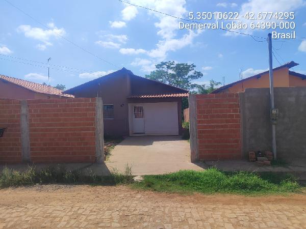 Vende-se em Demerval Lobao-PI  Casa, 56.29 de área total, 56.29 de área privativa, 300.00 de área do terreno,  2_qto(s), a.serv, WC, 1_sala(s), cozinha, Terraco.