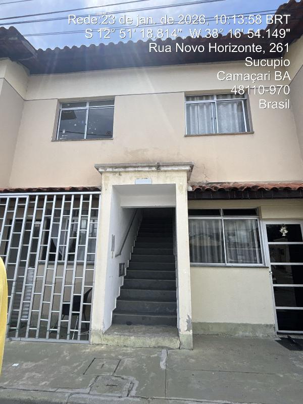 Vende-se em Camacari-BA  apto, 52.36 de área total, 52.36 de área privativa,  2_qto(s), a.serv, WC Emp, 1_sala(s), cozinha, 1_vaga(s) de garagem.