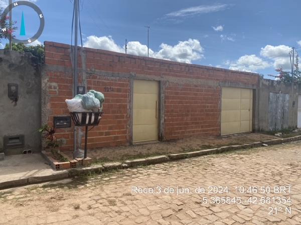 Vende-se em Demerval Lobao-PI  Casa, 64.38 de área privativa, 300.00 de área do terreno,  2_qto(s), WC, 1_sala(s), cozinha, 1_vaga(s) de garagem.