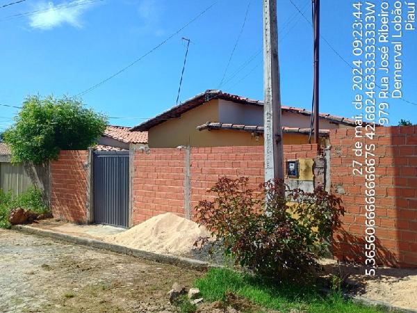 Vende-se em Demerval Lobao-PI  Casa, 56.75 de área privativa, 170.00 de área do terreno,  2_qto(s), WC, 1_sala(s), cozinha, Terraco.