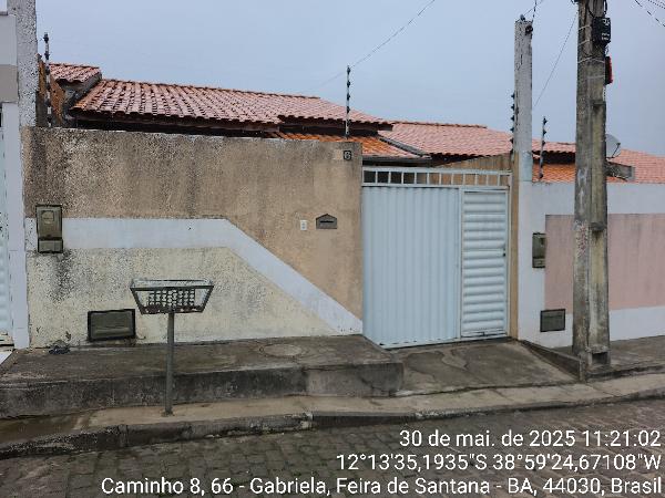 Vende-se em Feira De Santana-BA  Casa, 67.48 de área total, 67.48 de área privativa, 103.05 de área do terreno,  2_qto(s), a.serv, WC, 1_sala(s), cozinha.