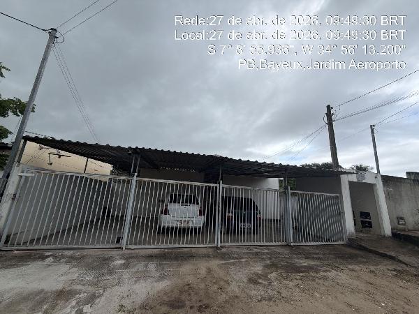 Vende-se em Bayeux-PB  Casa, 50.40 de área total, 50.40 de área privativa, 408.00 de área do terreno,  2_qto(s), a.serv, WC, 1_sala(s), cozinha, 1_vaga(s) de garagem.