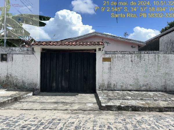 Vende-se em Santa Rita-PB  Casa, 90.51 de área total, 90.51 de área privativa, 180.00 de área do terreno,  3_qto(s), a.serv, WC, 1_sala(s), cozinha.
