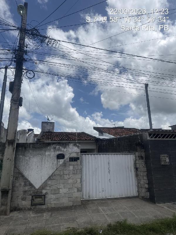 Vende-se em Santa Rita-PB  Casa, 57.54 de área total, 57.54 de área privativa, 150.00 de área do terreno,  2_qto(s), a.serv, WC, 1_sala(s), cozinha, Terraco.