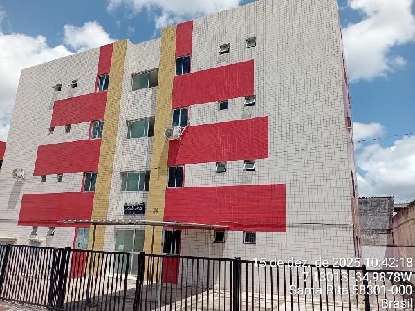 Vende-se em Santa Rita-PB  apto, 69.50 de área total, 53.50 de área privativa,  2_qto(s), WC, 1_sala(s), cozinha, 1_vaga(s) de garagem.