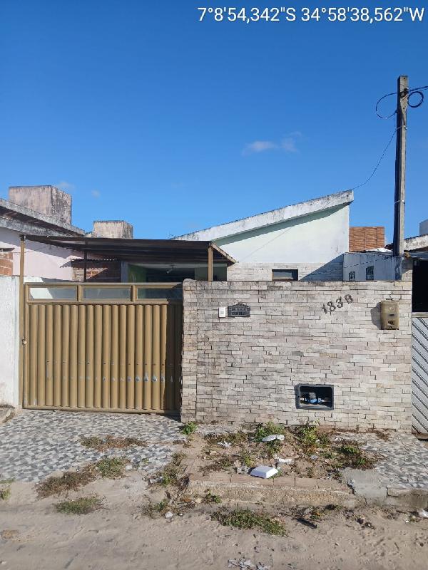 Vende-se em Santa Rita-PB  Casa, 67.41 de área total, 67.41 de área privativa, 200.00 de área do terreno,  2_qto(s), a.serv, WC, 1_sala(s), cozinha, Terraco, 1_vaga(s) de garagem.