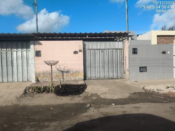 Vende-se em Santa Rita-PB  Casa, 63.36 de área total, 62.00 de área privativa, 125.00 de área do terreno,  2_qto(s), a.serv, WC, 1_sala(s), cozinha, Terraco, 1_vaga(s) de garagem.