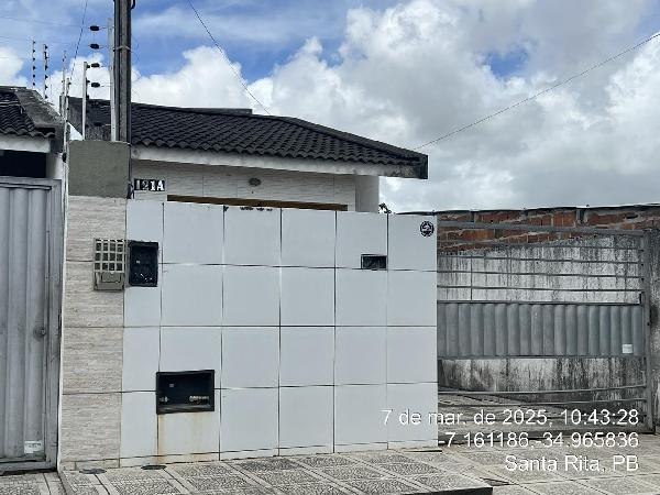 Vende-se em Santa Rita-PB  Casa, 69.78 de área total, 69.78 de área privativa, 125.00 de área do terreno,  2_qto(s), a.serv, WC, 1_sala(s), cozinha, Terraco, 1_vaga(s) de garagem.