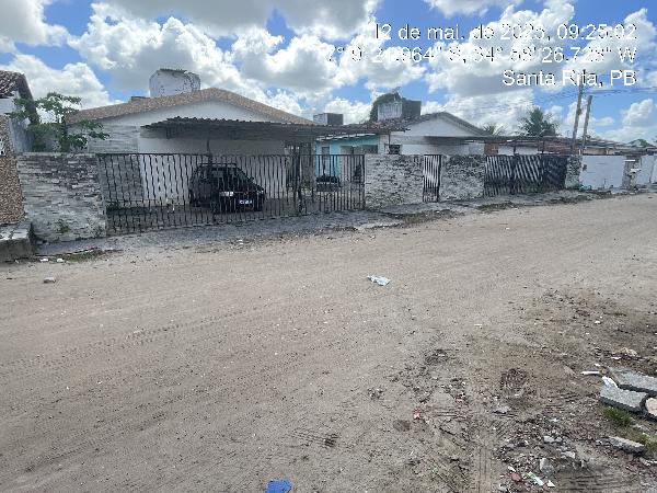 Vende-se em Santa Rita-PB  Casa, 58.39 de área total, 58.39 de área privativa, 720.00 de área do terreno,  2_qto(s), a.serv, WC, 1_sala(s), cozinha, Terraco.