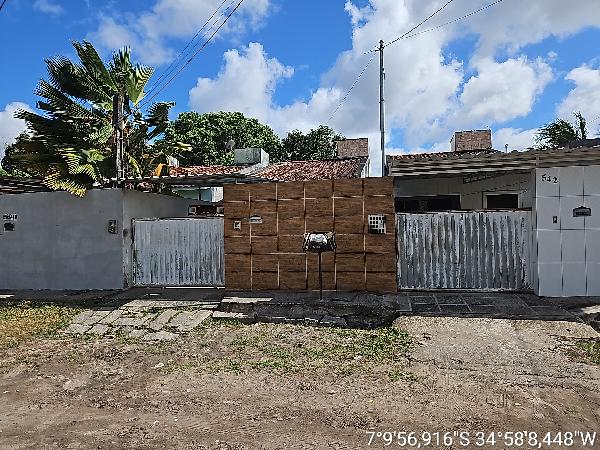 Vende-se em Santa Rita-PB  Casa, 67.50 de área total, 67.50 de área privativa, 180.00 de área do terreno,  3_qto(s), a.serv, WC, 1_sala(s), cozinha, Terraco.