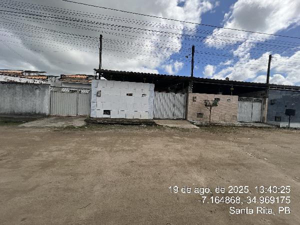 Vende-se em Santa Rita-PB  Casa, 64.00 de área total, 64.00 de área privativa, 180.00 de área do terreno,  2_qto(s), a.serv, WC, 1_sala(s), cozinha, Terraco.