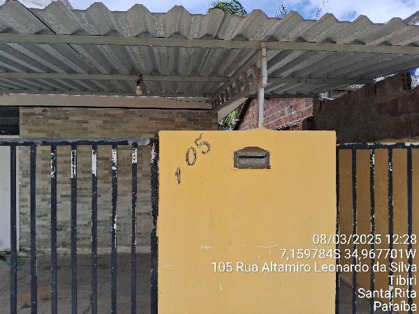 Vende-se em Santa Rita-PB  Casa, 49.00 de área privativa, 250.00 de área do terreno,  2_qto(s), a.serv, WC, 1_sala(s), cozinha, Terraco.