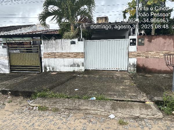 Vende-se em Santa Rita-PB  Casa, 66.26 de área total, 66.26 de área privativa, 125.00 de área do terreno,  2_qto(s), a.serv, WC, 1_sala(s), cozinha, Terraco.