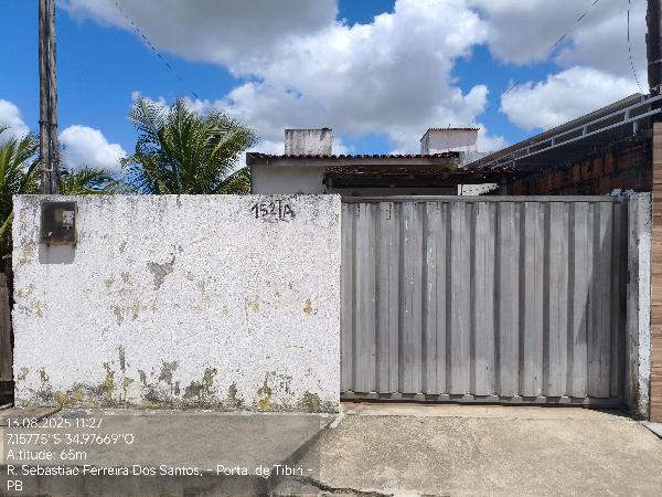 Vende-se em Santa Rita-PB  Casa, 63.93 de área total, 63.93 de área privativa, 125.00 de área do terreno,  2_qto(s), a.serv, WC, 1_sala(s), cozinha, Terraco.
