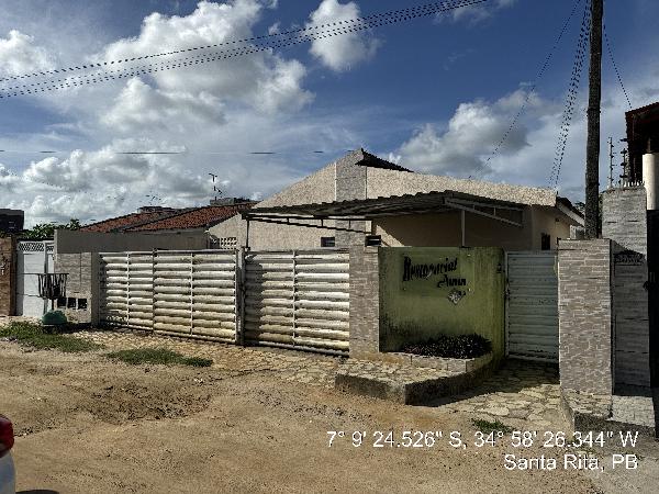 Vende-se em Santa Rita-PB  Casa, 60.30 de área privativa, 120.00 de área do terreno,  2_qto(s), a.serv, WC, 1_sala(s), cozinha, 1_vaga(s) de garagem.