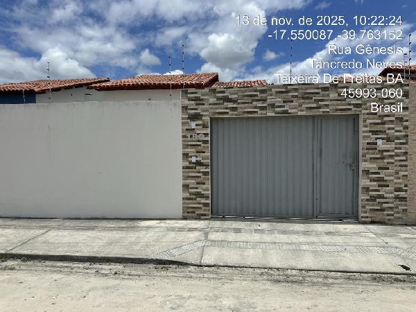 Vende-se em Teixeira De Freitas-BA  Casa, 55.93 de área total, 55.93 de área privativa, 200.00 de área do terreno,  2_qto(s), a.serv, WC, 1_sala(s), cozinha.