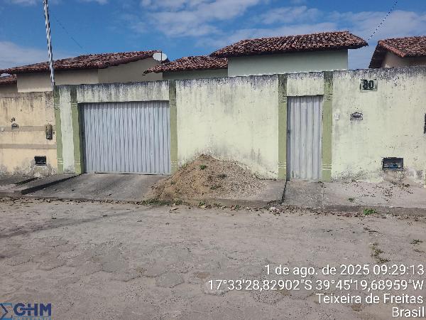 Vende-se em Teixeira De Freitas-BA  Casa, 62.80 de área total, 62.80 de área privativa, 200.00 de área do terreno,  2_qto(s), a.serv, WC, 1_sala(s), cozinha.