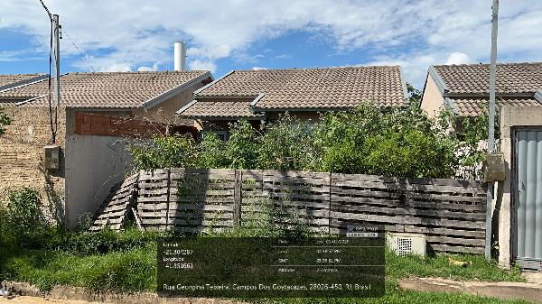 Vende-se em Campos Dos Goytacazes-RJ  Casa, 51.40 de área privativa, 140.00 de área do terreno,  2_qto(s), a.serv, WC, 1_sala(s), cozinha, 1_vaga(s) de garagem.