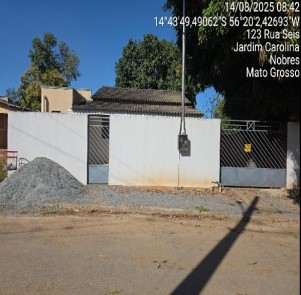 Vende-se em Nobres-MT  Casa, 100.46 de área privativa, 360.00 de área do terreno, 1_vaga(s) de garagem.