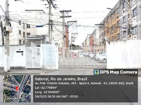 Vende-se em Itaborai-RJ  Prédio, 46.58 de área total, 46.29 de área privativa,  2_qto(s), a.serv, WC, 1_sala(s), cozinha.