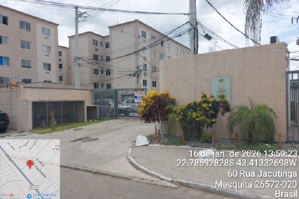 Vende-se em Mesquita-RJ  apto, 40.54 de área total, 40.54 de área privativa,  2_qto(s), WC, 1_sala(s), cozinha.