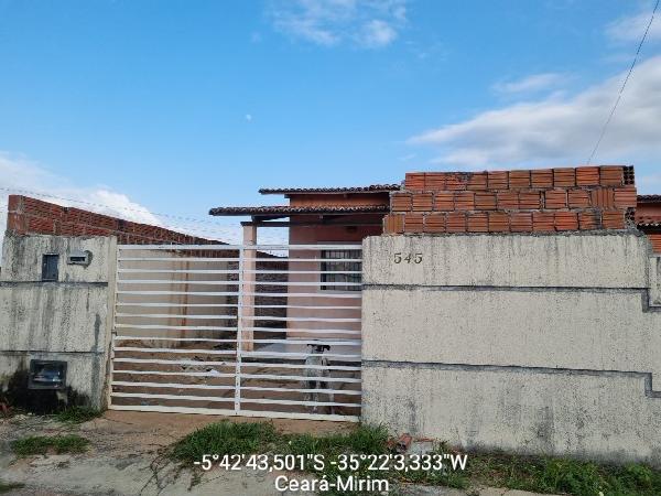 Vende-se em Ceara-Mirim-RN  Casa, 56.14 de área privativa, 144.53 de área do terreno,  2_qto(s), WC, 1_sala(s), cozinha, Terraco.