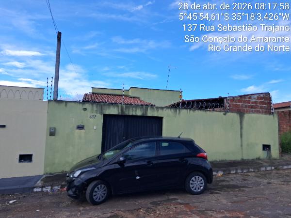 Vende-se em Sao Goncalo Do Amarante-RN  Casa, 72.40 de área total, 72.40 de área privativa, 200.00 de área do terreno,  2_qto(s), varanda, a.serv, WC, 1_sala(s), cozinha, 1_vaga(s) de garagem.