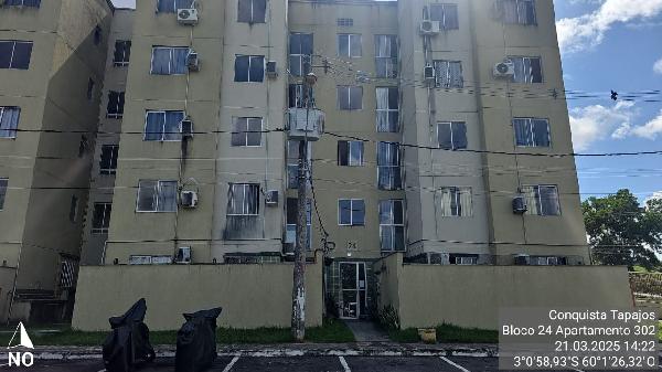 Vende-se em Manaus-AM  apto, 57.81 de área privativa,  2_qto(s), a.serv, WC, 1_sala(s), cozinha.