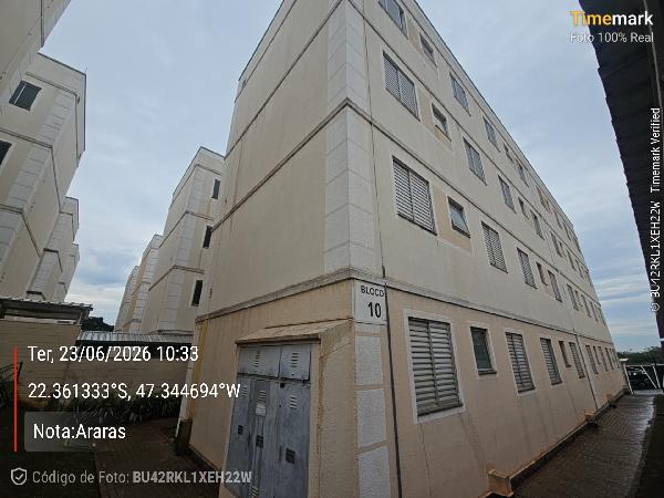Vende-se em Araras-SP  apto, 94.64 de área total, 41.85 de área privativa,  2_qto(s), WC, 1_sala(s), cozinha, 1_vaga(s) de garagem.
