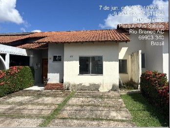 Vende-se em Rio Branco-AC  Casa, 70.85 de área privativa, 149.80 de área do terreno,  3_qto(s), WC, 1_sala(s), cozinha, 2_vaga(s) de garagem.