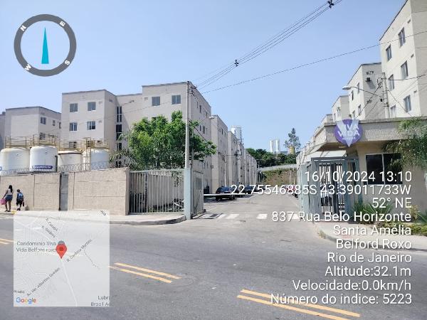Vende-se em Belford Roxo-RJ  apto, 43.29 de área privativa, 16292.97 de área do terreno,  2_qto(s), WC, 1_sala(s), cozinha, 1_vaga(s) de garagem.