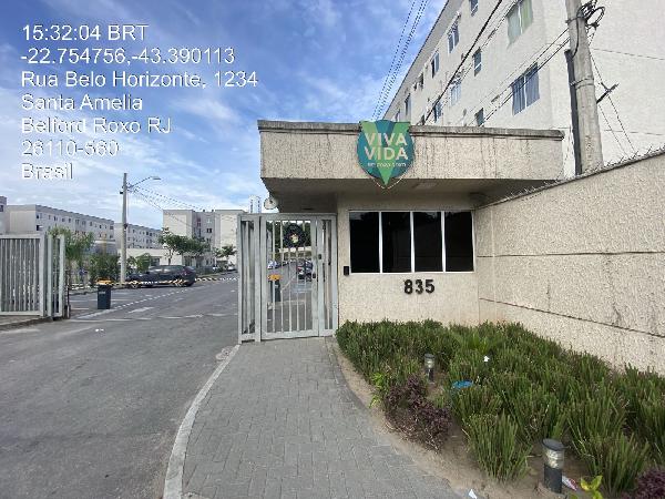 Vende-se em Belford Roxo-RJ  apto, 77.17 de área total, 43.29 de área privativa,  2_qto(s), WC, 1_sala(s), cozinha, 1_vaga(s) de garagem.