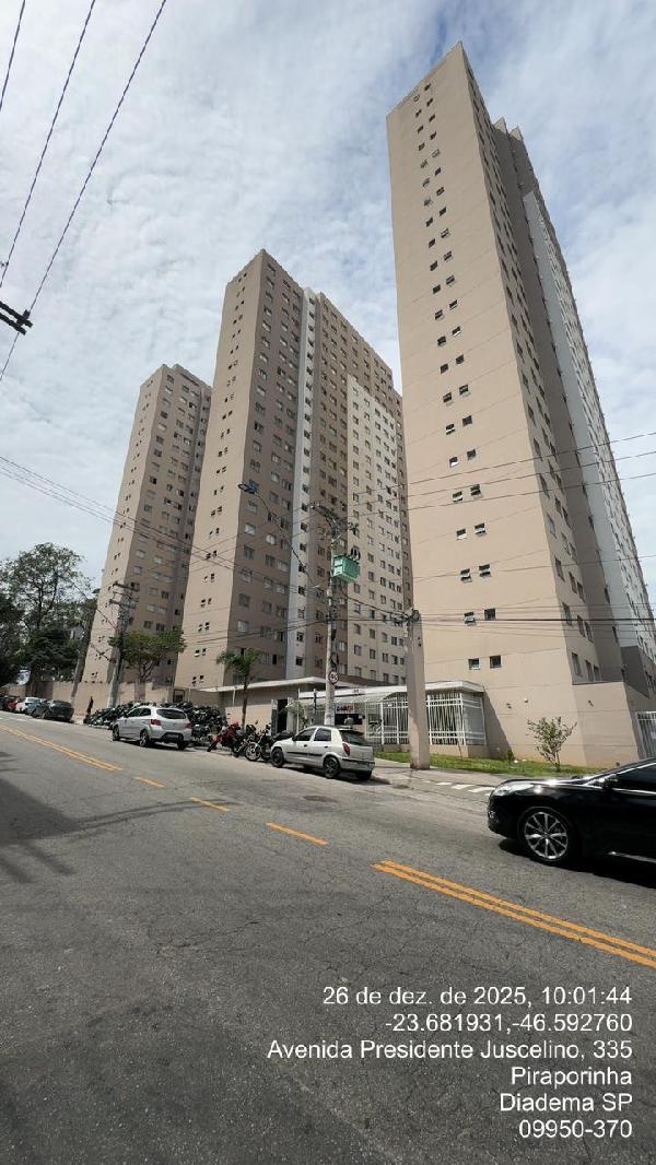 Vende-se em Diadema-SP  apto, 43.40 de área privativa,  2_qto(s), a.serv, WC, 1_sala(s), cozinha.