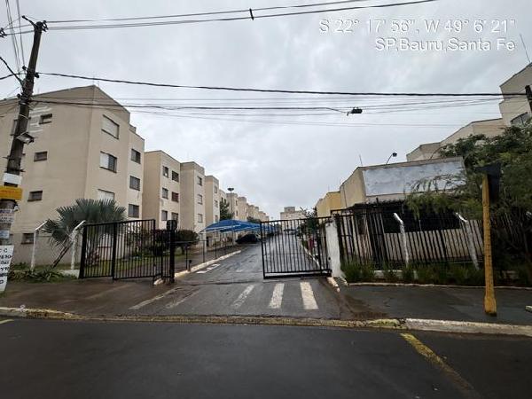Vende-se em Bauru-SP  apto, 109.53 de área total, 46.24 de área privativa,  2_qto(s), WC, 1_sala(s), cozinha.