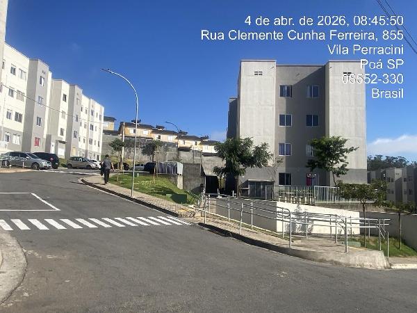 Vende-se em Poa-SP  apto, 126.09 de área total, 43.34 de área privativa,  2_qto(s), a.serv, WC, 1_sala(s), cozinha, 1_vaga(s) de garagem.