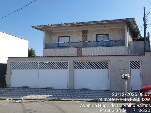 Vende-se em Praia Grande-SP  Casa, 59.65 de área total, 50.43 de área privativa, 52.29 de área do terreno,  2_qto(s), a.serv, WC, 1_sala(s), cozinha, 1_vaga(s) de garagem.