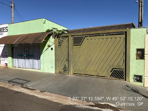 Vende-se em Ourinhos-SP  Casa, 59.74 de área total, 59.74 de área privativa, 300.00 de área do terreno,  1_qto(s), a.serv, WC, 1_sala(s), cozinha.