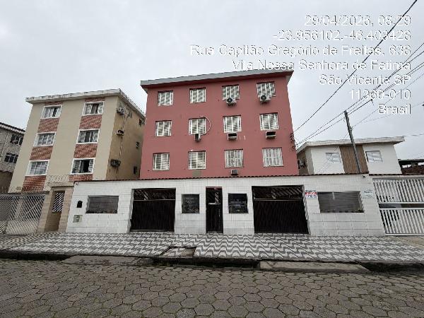 Vende-se em Sao Vicente-SP  apto, 96.25 de área total, 64.50 de área privativa,  2_qto(s), a.serv, WC, 1_sala(s), cozinha.
