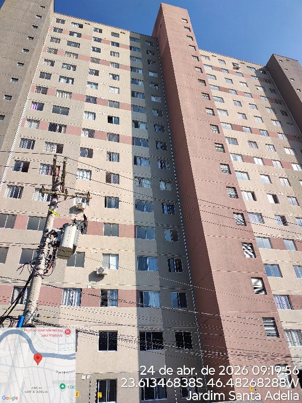 Vende-se em Sao Paulo-SP  apto, 44.27 de área total, 34.98 de área privativa,  2_qto(s), a.serv, WC, 1_sala(s), cozinha.