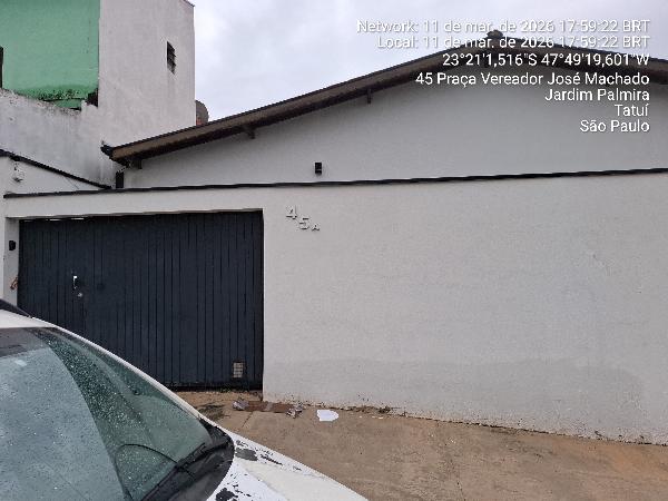 Vende-se em Tatui-SP  Casa, 123.70 de área total, 86.80 de área privativa, 1.00 de área do terreno,  3_qto(s), a.serv, WC, 1_sala(s), cozinha, 1_vaga(s) de garagem.