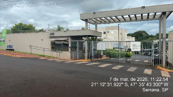 Vende-se em Serrana-SP  apto, 95.45 de área total, 43.06 de área privativa,  2_qto(s), a.serv, WC, 1_sala(s), cozinha, 1_vaga(s) de garagem.
